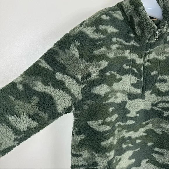 Koolaburra‎ by UGG Camo Cozy Sherpa 1/4 Zip Fuzzy Fleece Pullover XL - Picture 7 of 13